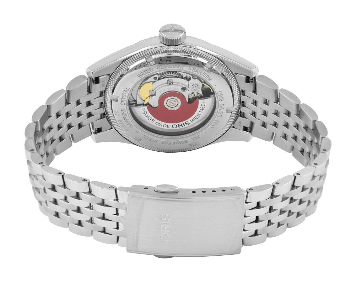 Oris Oris Big Crown Pointer Date 01 754 7741 4068-07 8 20 22, big crown швейцария мужские часы на браслете нержавеющая сталь боковой вид